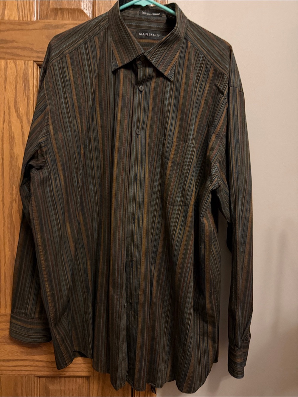 Jhane Barnes Men’s Striped Button-Down XXL